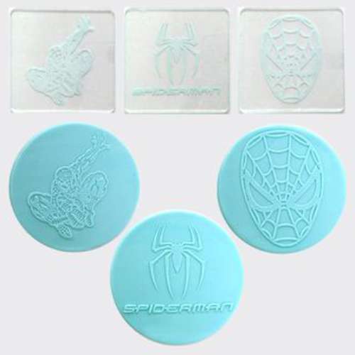 Spiderman Debosser Stamps - set of 3
